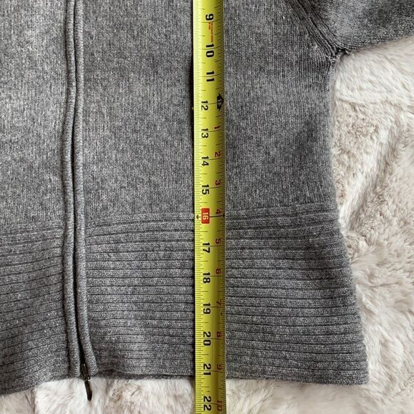 Alexandra‎ Bartlett 100% Lambswool Zip Cardigan Hoodie Sweater size medium - Picture 8 of 11